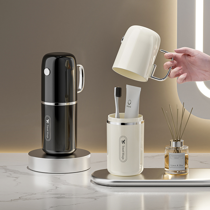 旅行洗漱杯刷牙杯学生宿舍用牙缸漱口杯子旅游三合一便携式漱口杯