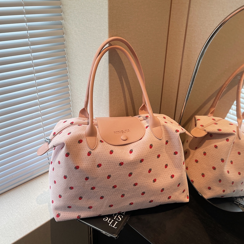 高颜值短途手提旅行轻便包女旅游行李袋登机大容量孕妇待产收纳袋