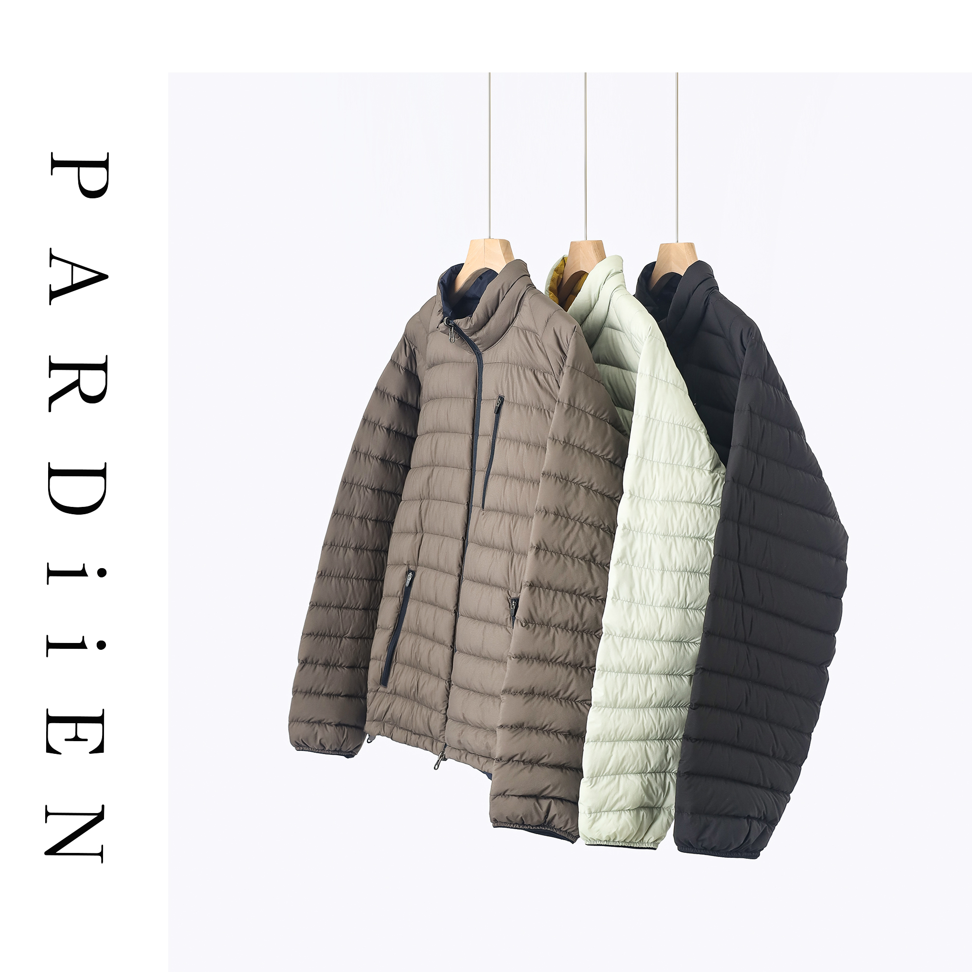 【北总严选】帕迪恩两面穿撞色轻薄短款排骨立领羽绒服25PD-660