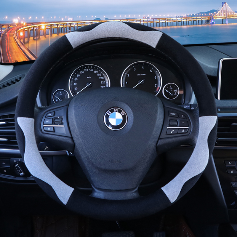 短绒方向盘套新款汽车通用把套男女秋冬季时尚亲肤耐用毛绒舒适