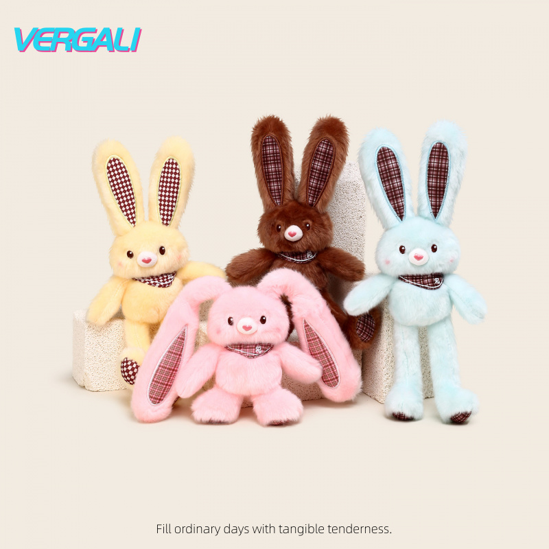 新款拉耳兔玩偶网红百搭可露丽趣味毛绒挂件创意惊喜毛绒公仔挂件