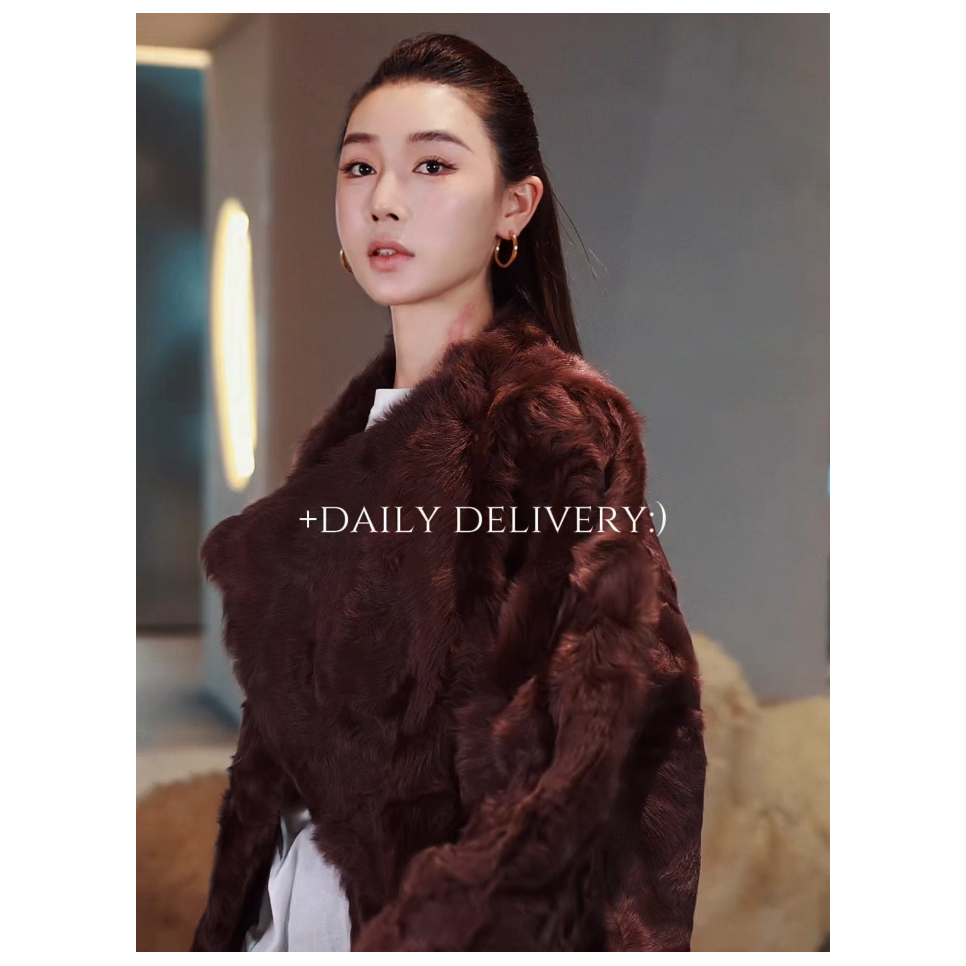 36-【限定湖羊】宝儿家含幂BA135725309柔软精美轻薄小湖羊保暖外套