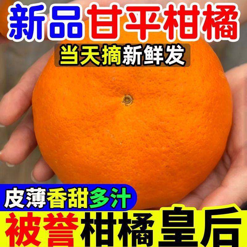 【推荐】正宗甘平柑橘新品四川孕妇当季新鲜水果非耙耙柑丑柑橘橘