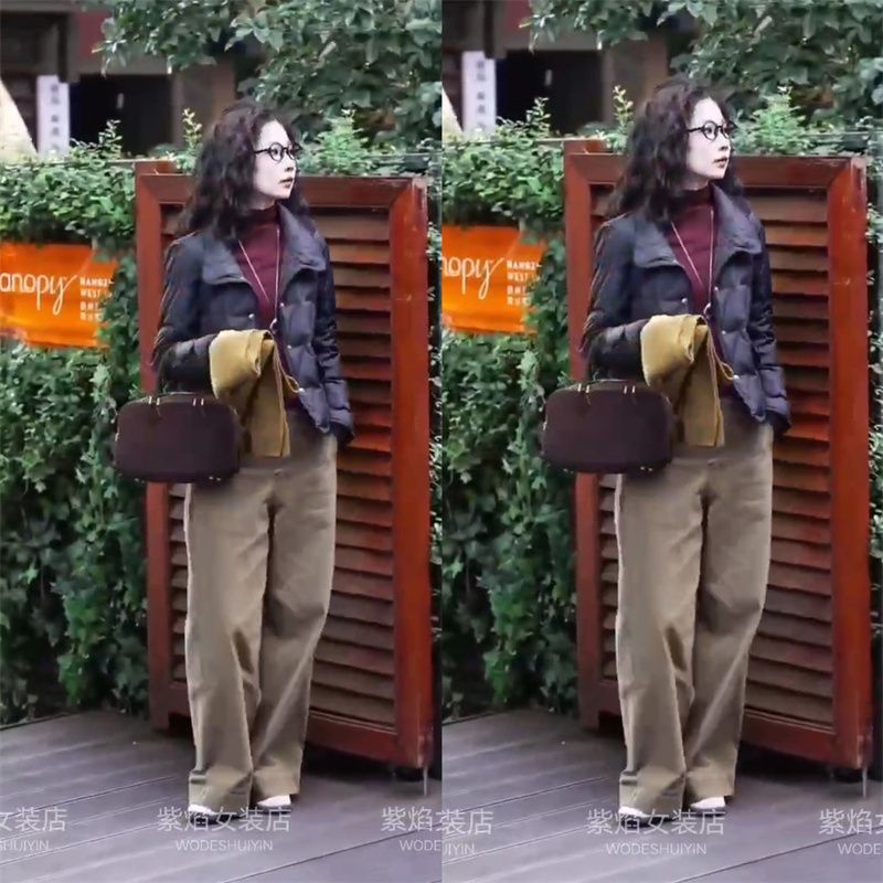 聚会穿搭2025秋冬高端小翻领女棉衣洋气显瘦短款棉服时尚外套套装