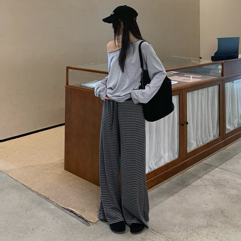 孕妇裤秋冬款宽松显瘦阔腿裤冬季加绒加厚外穿孕妇裤高腰孕期裤子