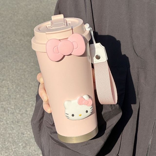 适用水杯保温杯女生2025新款保冷咖啡杯不锈钢高颜值学生随