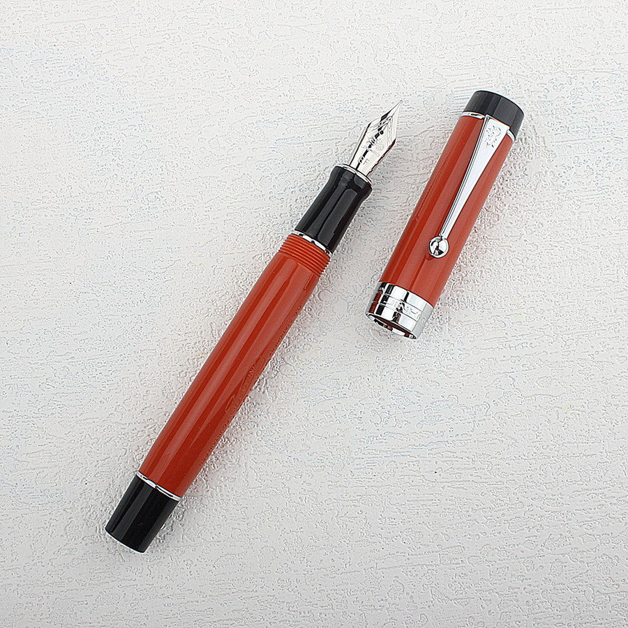 金豪新世纪100大豆腐刻名钢笔商务办公男士书写礼品墨水钢笔