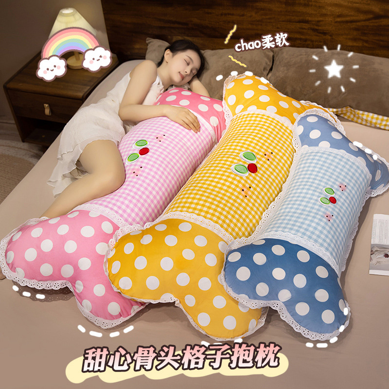 抱枕女生睡觉专用长条枕头儿童床上夹腿侧睡靠枕男生款靠垫拆洗新