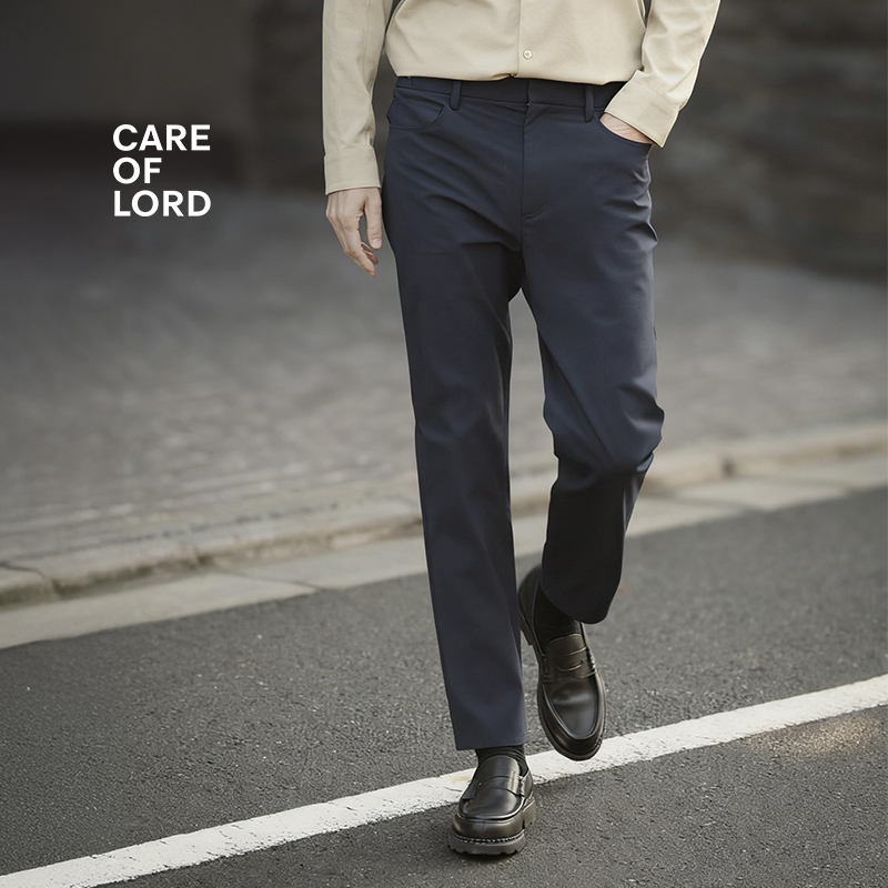 CARE OF LORD 领航员系列 春秋季通勤男士商务直筒休闲长裤165501