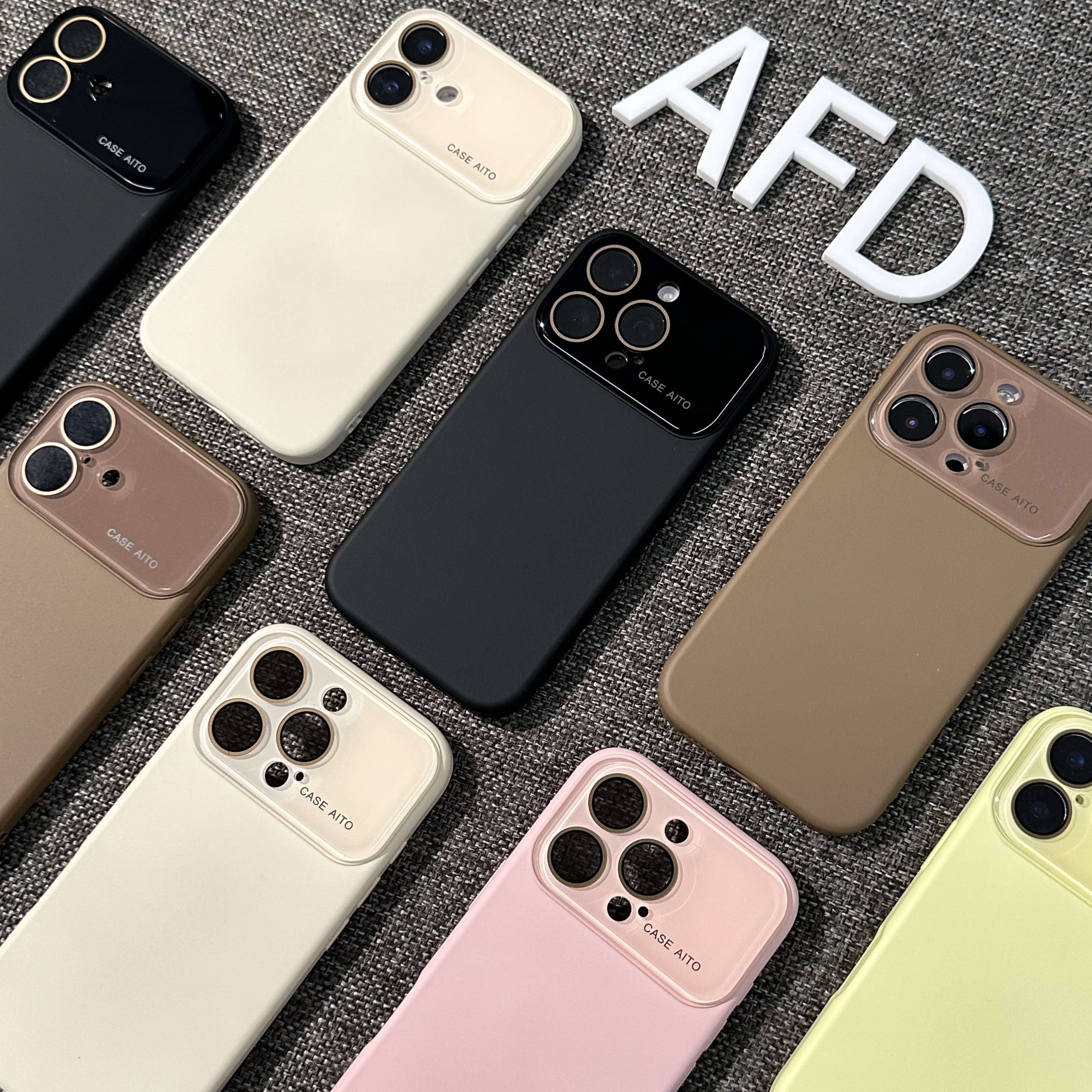 奥菲顿简约高级液态大视窗适用iPhone17pro/16手机壳苹果15/14/13