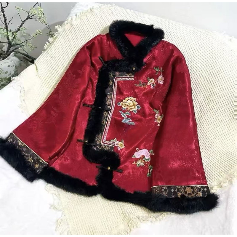 陌上花开上衣外套 中式百搭设计感加厚外套轻奢复古时尚311