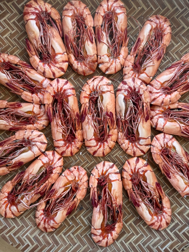 渔民自晒深海台风超大号九节虾干冷冻保存无盐易剥壳即食虾干虾怪