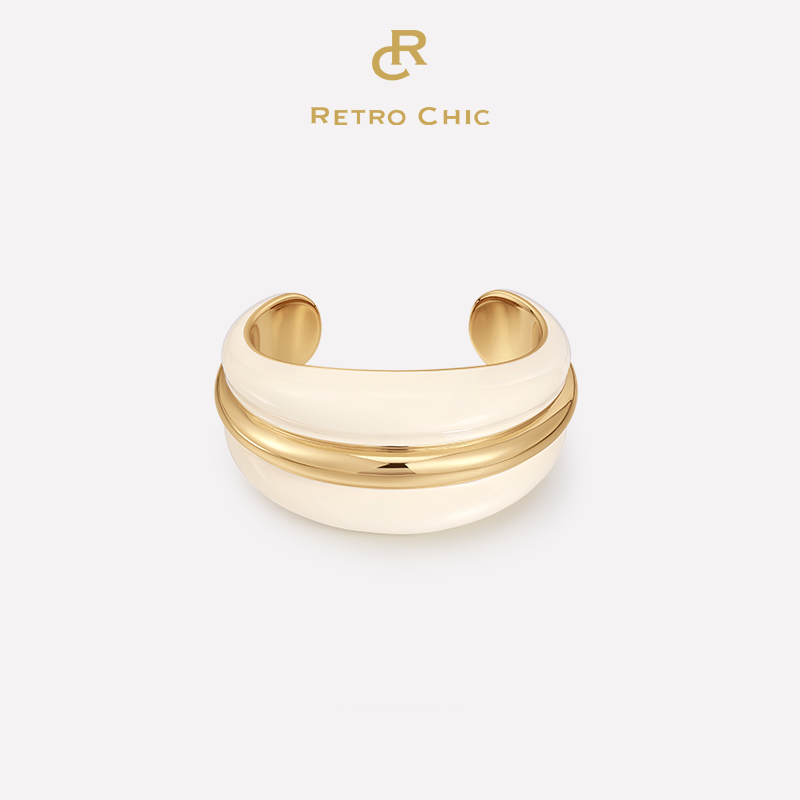 铜合金手镯 RC RETRO CHIC 意大利复古时尚首饰 奥斯珐琅手镯