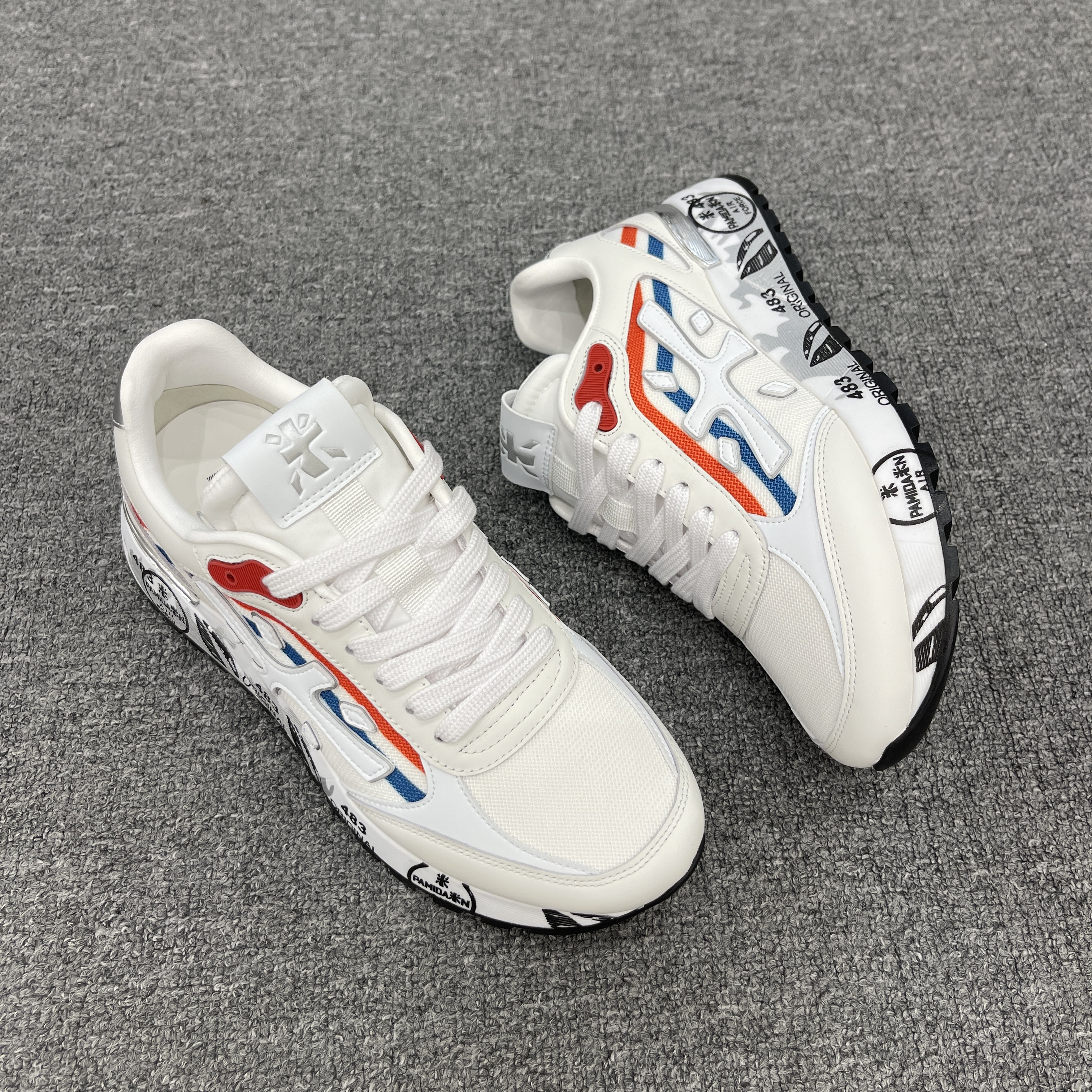 欧货高端斯丹SIDAN品牌男鞋2025新款百搭潮牌爆款休闲米字鞋百搭