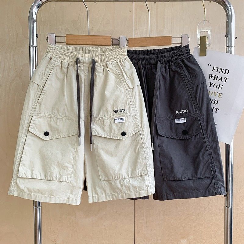 【纯棉】儿童短裤夏季薄款2025中大童休闲裤宽松五分裤工装裤子潮