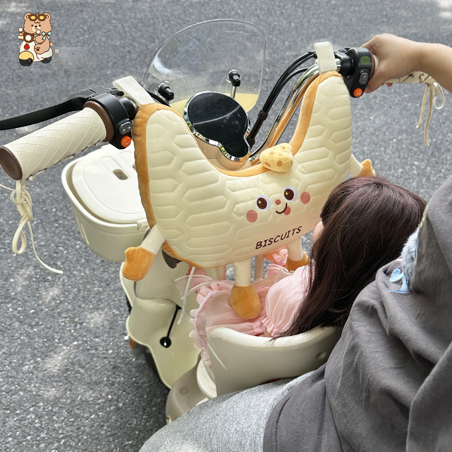 电动车防撞垫儿童座椅宝宝保护垫通用型加厚电瓶车防撞头婴儿神器