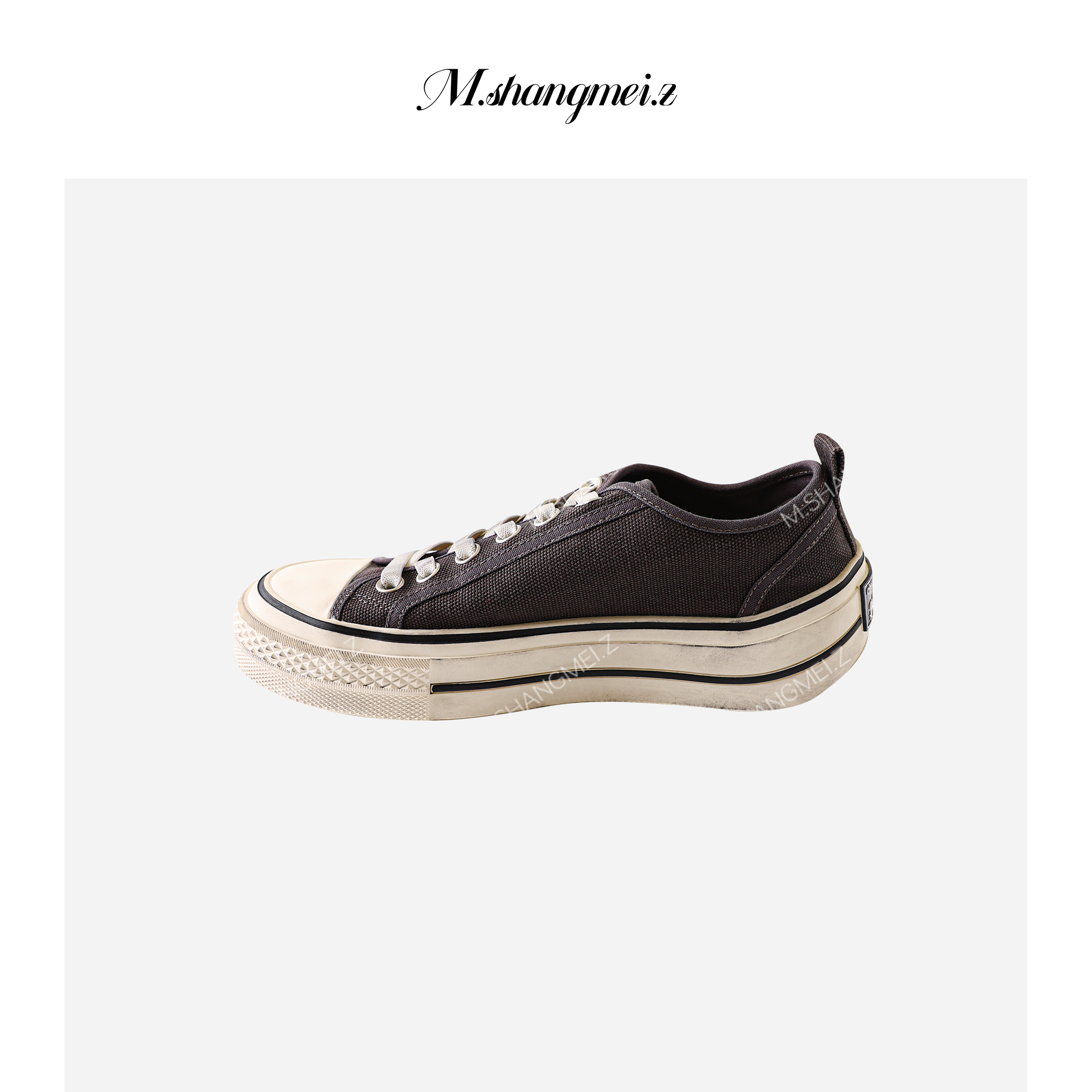 M.SHANGMEI.Z/沐熙美大哥经典个性百搭时尚低帮厚底板鞋F07349