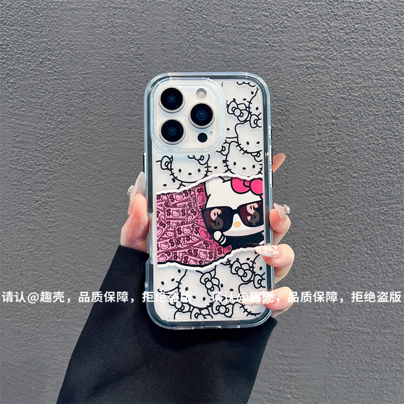 三合一炫彩适用苹果iPhone17/华为荣耀/OPPO/VIVO/小米手机壳爆款