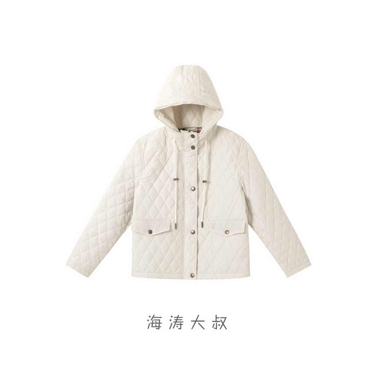 【海涛大叔】「织物宣言」B家同款新雪丽3M棉短款绗缝连帽棉服