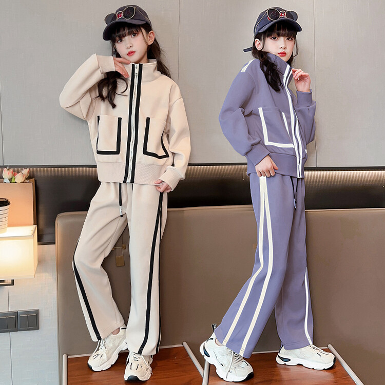 女童装2025新款儿童时尚休闲婴儿网红衣服时髦秋季3-6岁运动套装