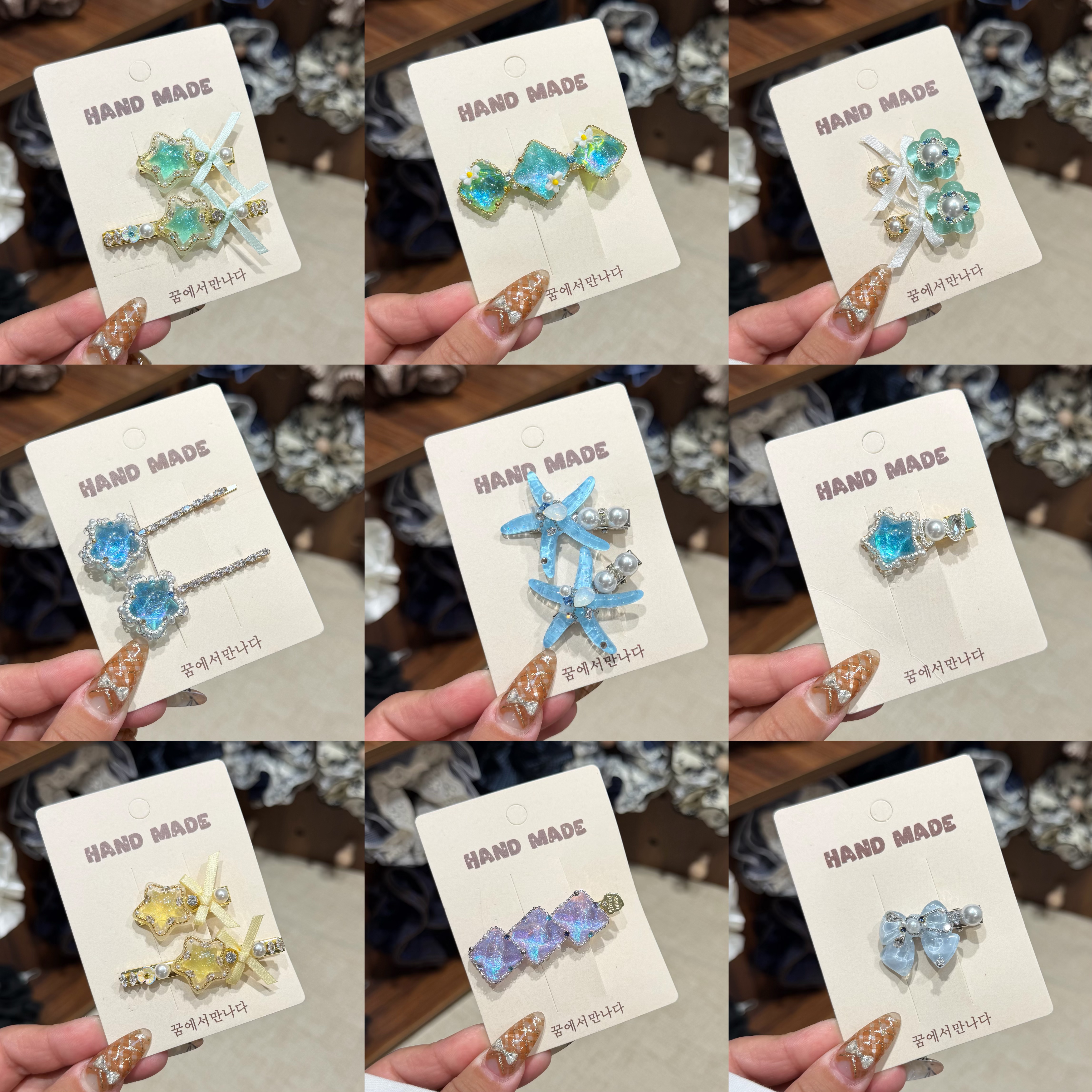 【D晨晶发夹合集】2025原创设计发卡边夹对夹森系可爱发饰法式发夹