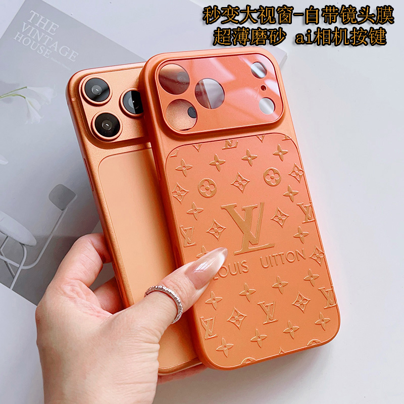 秒变大视窗ai相机键全包适用苹果17promax手机壳16镜头膜15老花橙