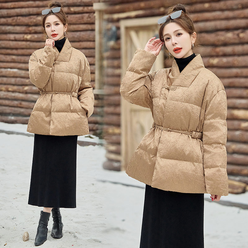 短款收腰拼接一等品时尚提花宽松型女装小个子显瘦短款时尚宽松