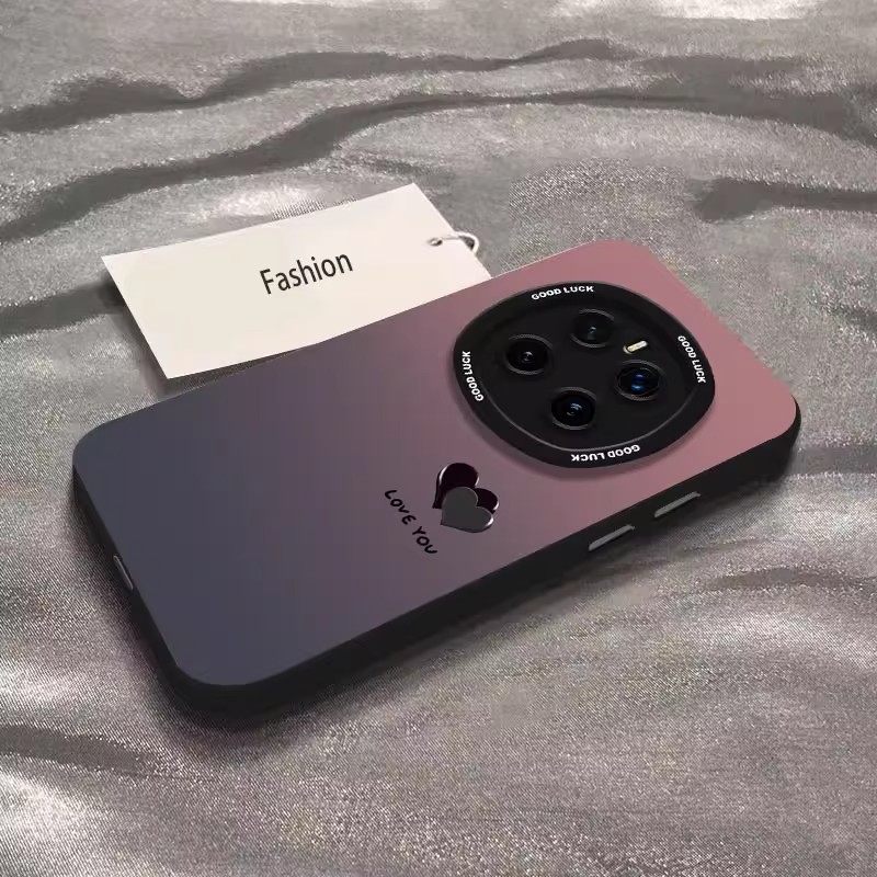 适用荣耀magic8pro手机壳新款magic7小清新硅胶防摔简约黑灰爱心