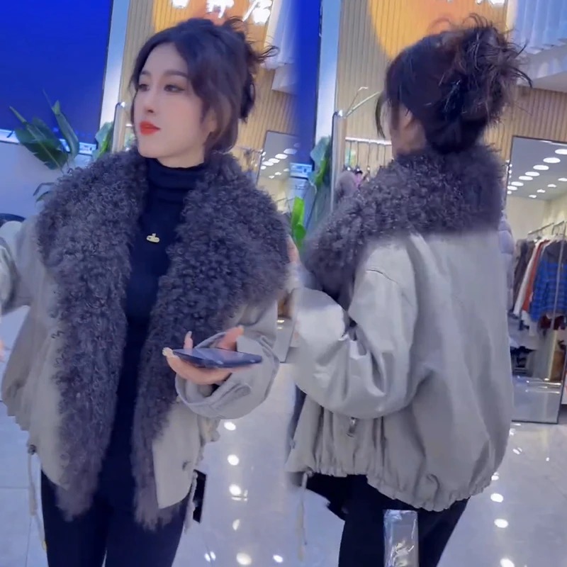 2025秋冬新款时尚显瘦气质网红高档洋气女高级百搭宽松大码外套潮