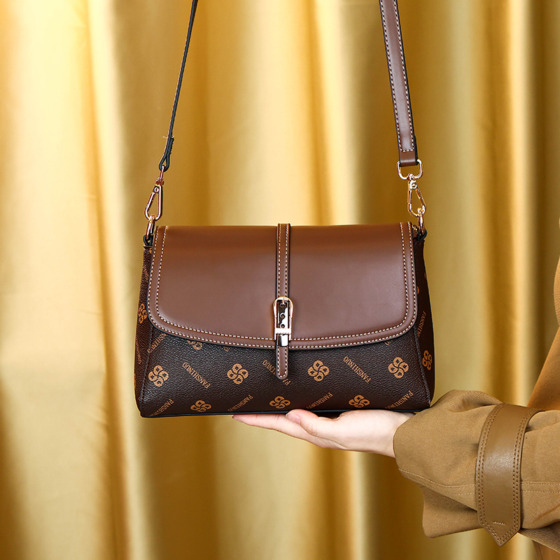 斜挎女2025新款翻盖时尚轻奢女包单根肩带女士包包百搭女士斜挎包