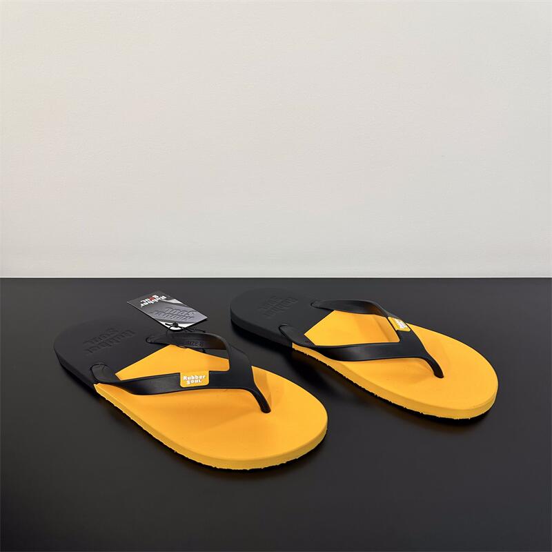 Rubber Soul泰国正品乳胶软底拼色人字拖鞋 网红沙滩外穿夹趾拖鞋