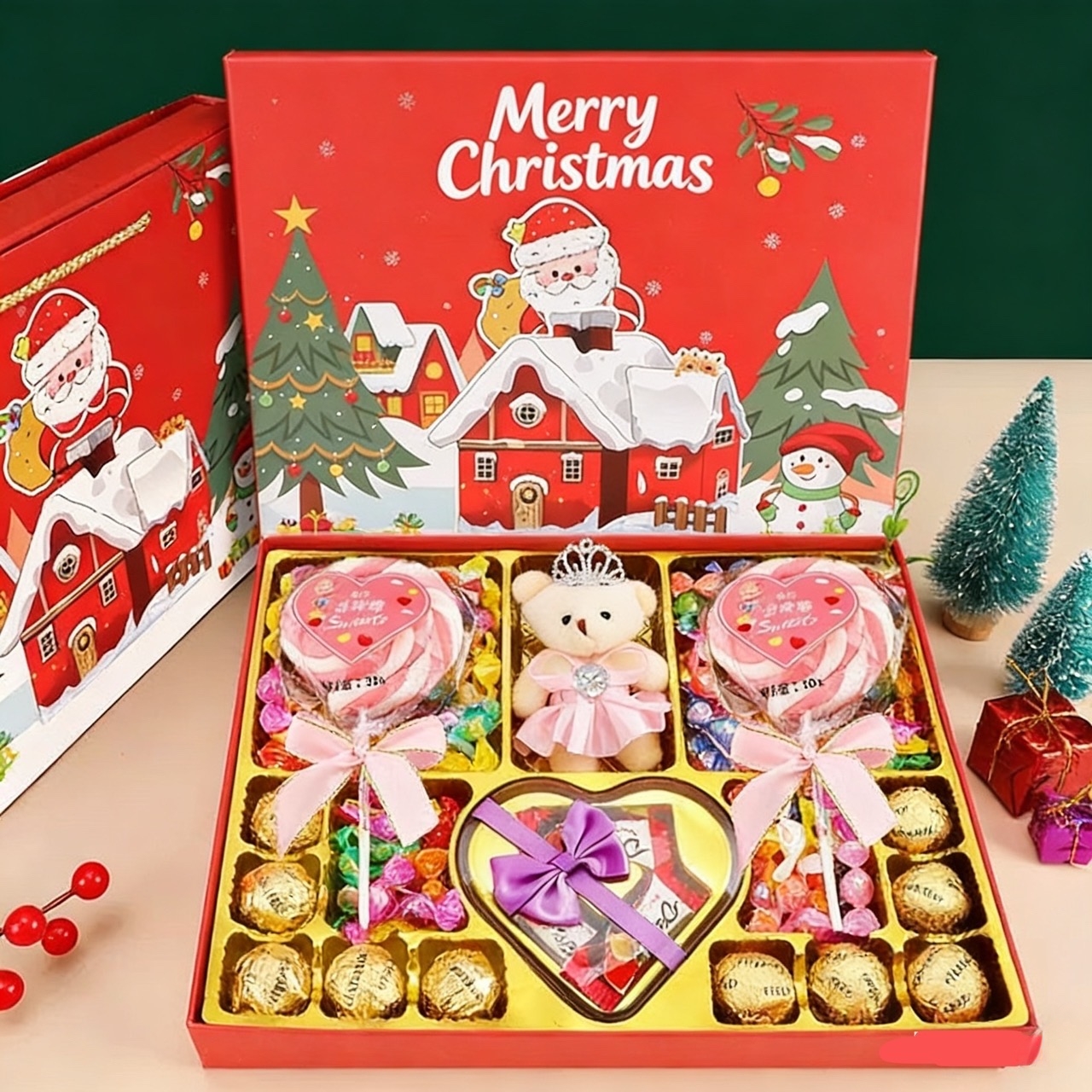 Dove/德芙圣诞节礼巧克力礼盒装送孩子女生女朋友生日礼物棉花糖