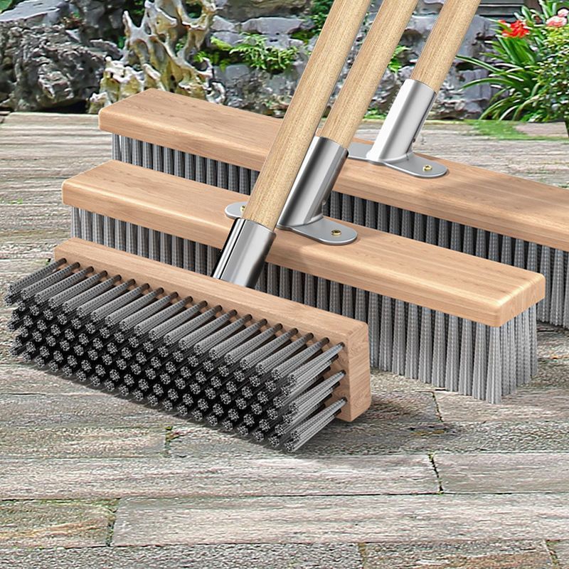 不锈钢钢丝刷地板刷子硬毛去青苔铁刷子长柄洗地刷清洁神器青苔刷