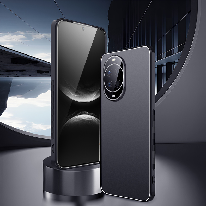 适用华为nova14手机壳nova14Pro保护套男女新款金属磨砂简约防摔