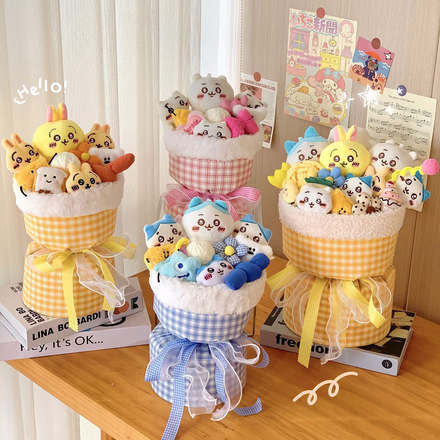 卡通乌萨奇公仔生日礼物礼物玩偶可爱花束女友创意闺蜜毕业圣诞节