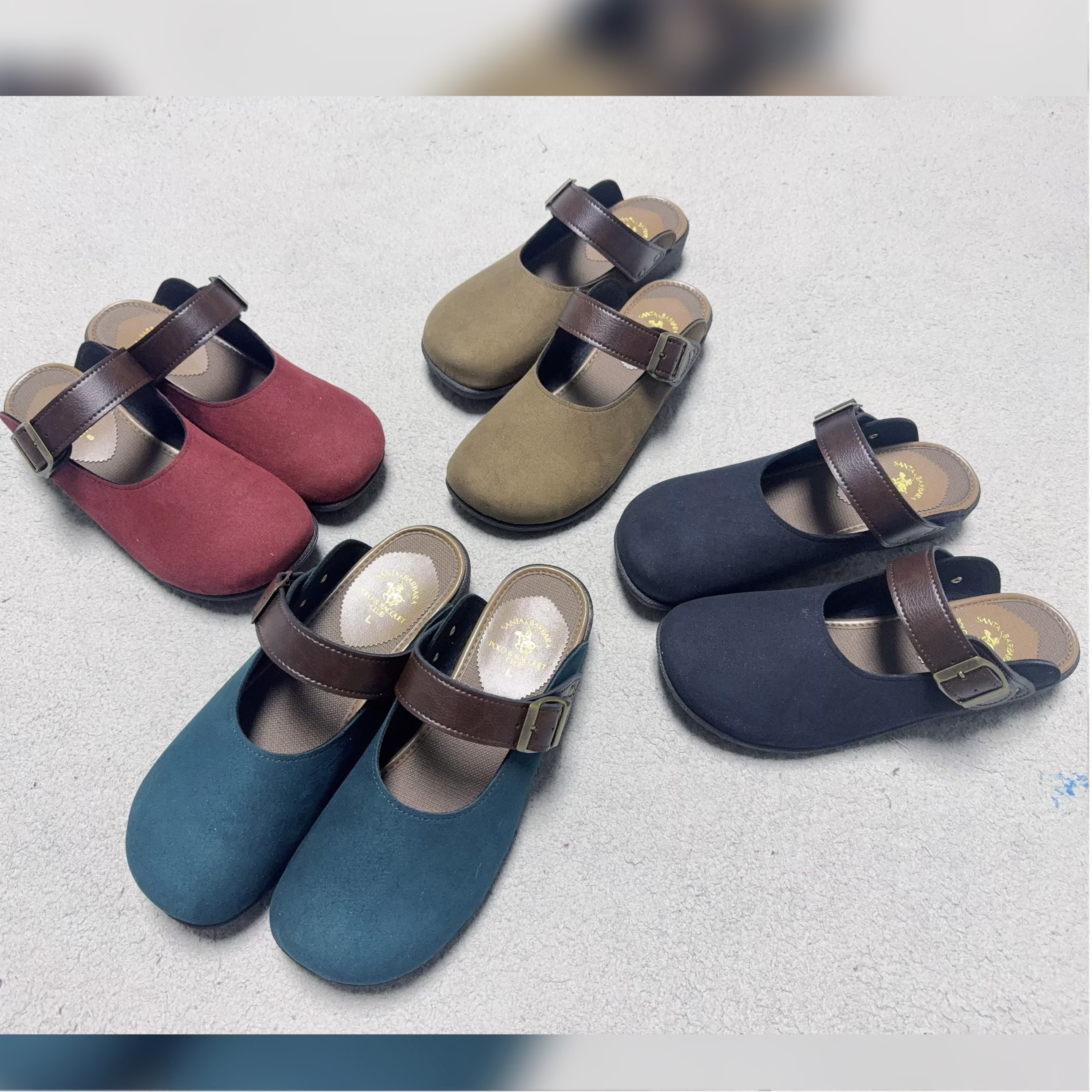 日本正品人气款勃肯鞋软底方头女极简风包头拖