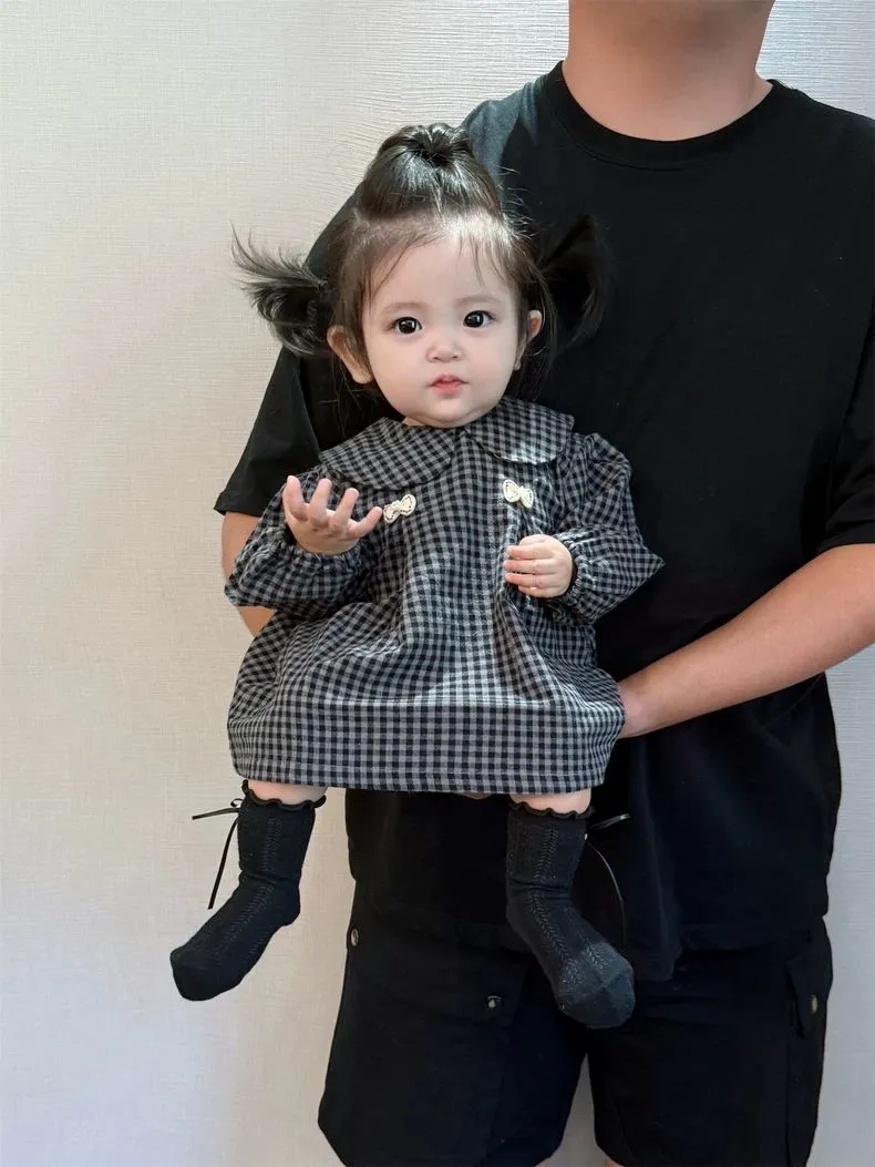 女宝宝连衣裙秋装2025新款洋气婴幼儿公主裙小月龄裙子周岁礼服秋