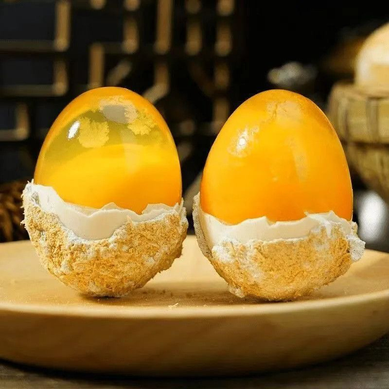 四川特产松花溏心鸭皮蛋古法纯手工无铅低碱灰包蛋