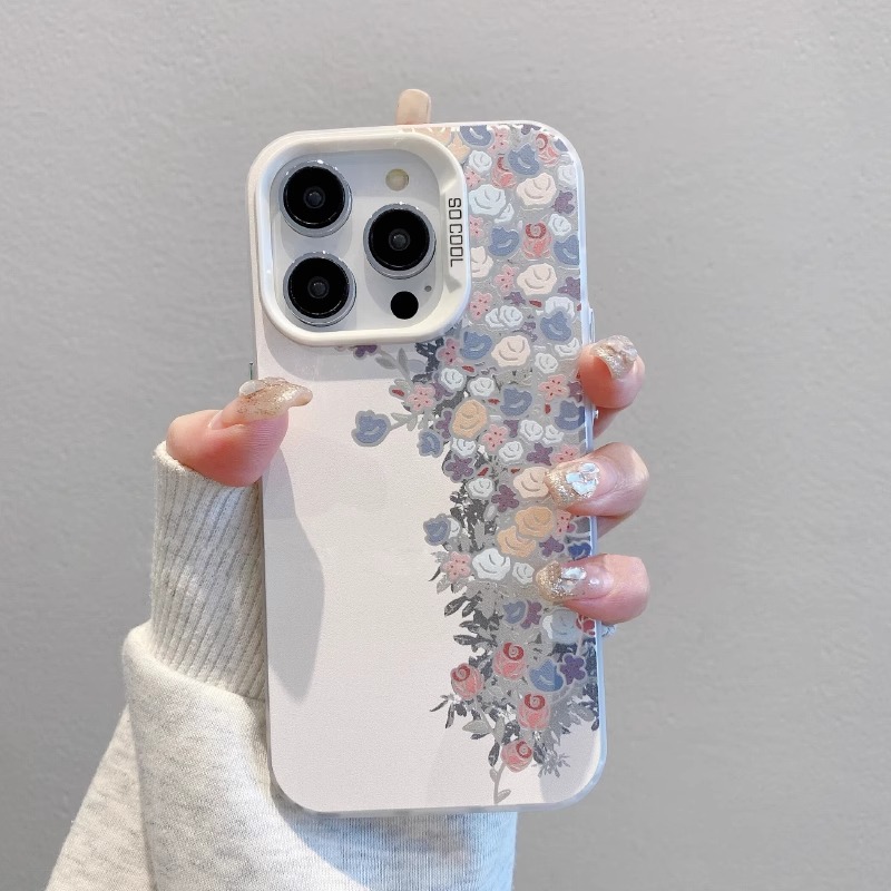 彩银IMD 半屏鲜花适用苹果16华为p70小米15vivo荣耀oppo红米