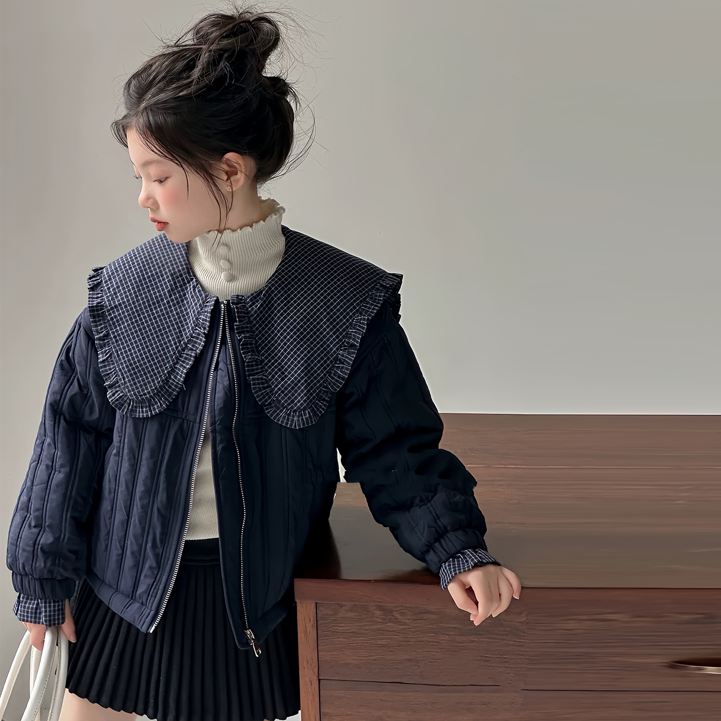 女童外套秋冬款2025新款韩版棉袄儿童女孩超好看夹棉加厚棉衣棉服