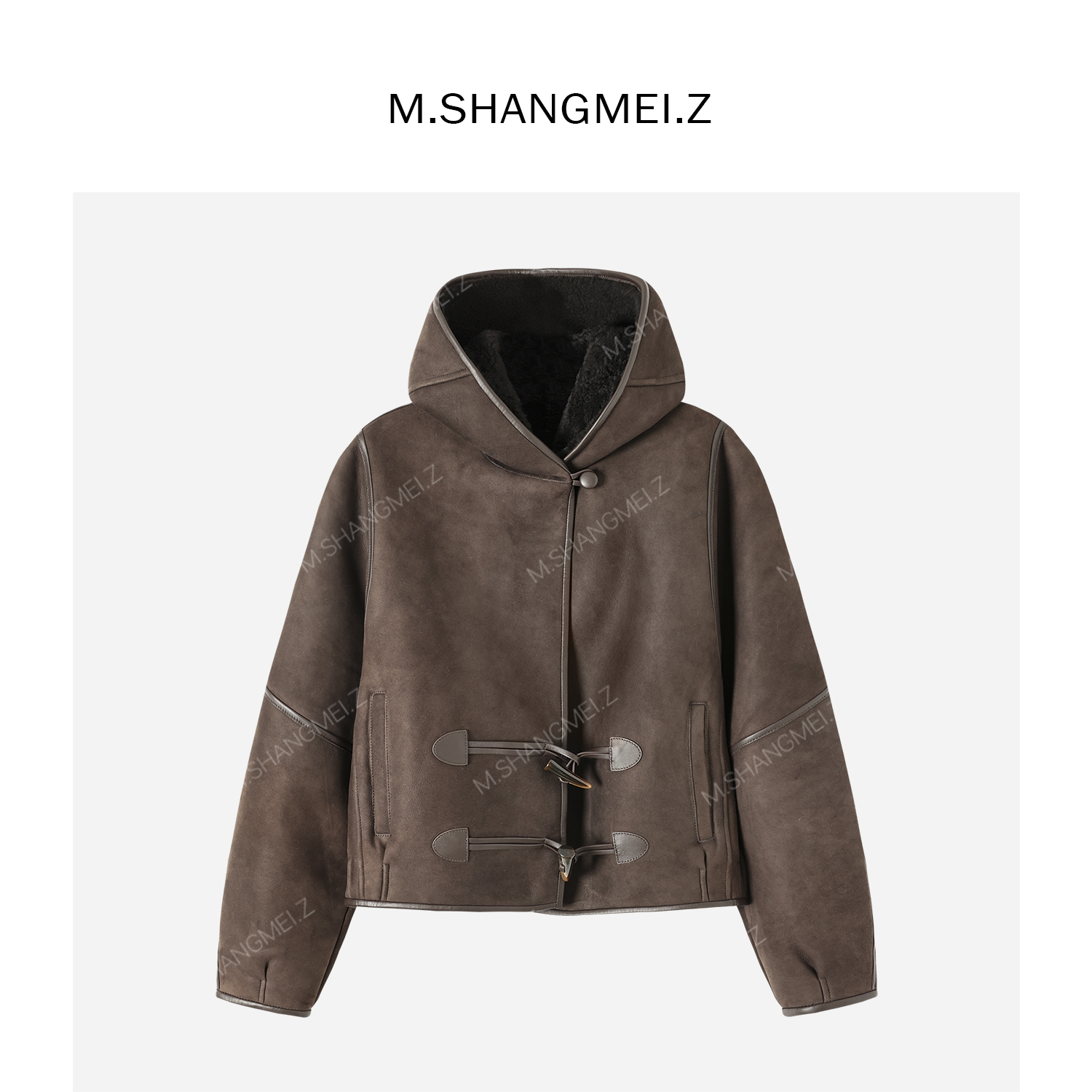 M.SHANGMEI.Z/沐熙【酒心巧克力】美大哥时尚皮毛一体皮衣X113189