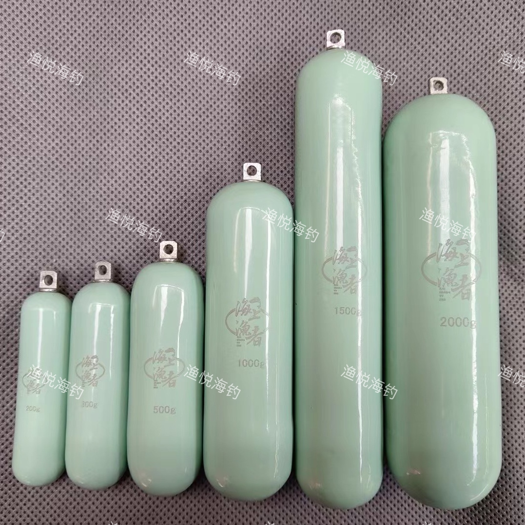 海钓环保铅坠深海船钓坠远投防挂底鱼坠吊坠圆柱合金耐用快速工具