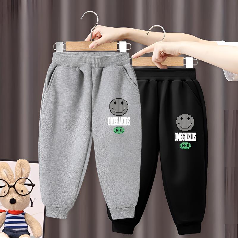 儿童裤子春秋款外穿宽松男女童卫裤中大童宝宝时尚百搭休闲运动裤