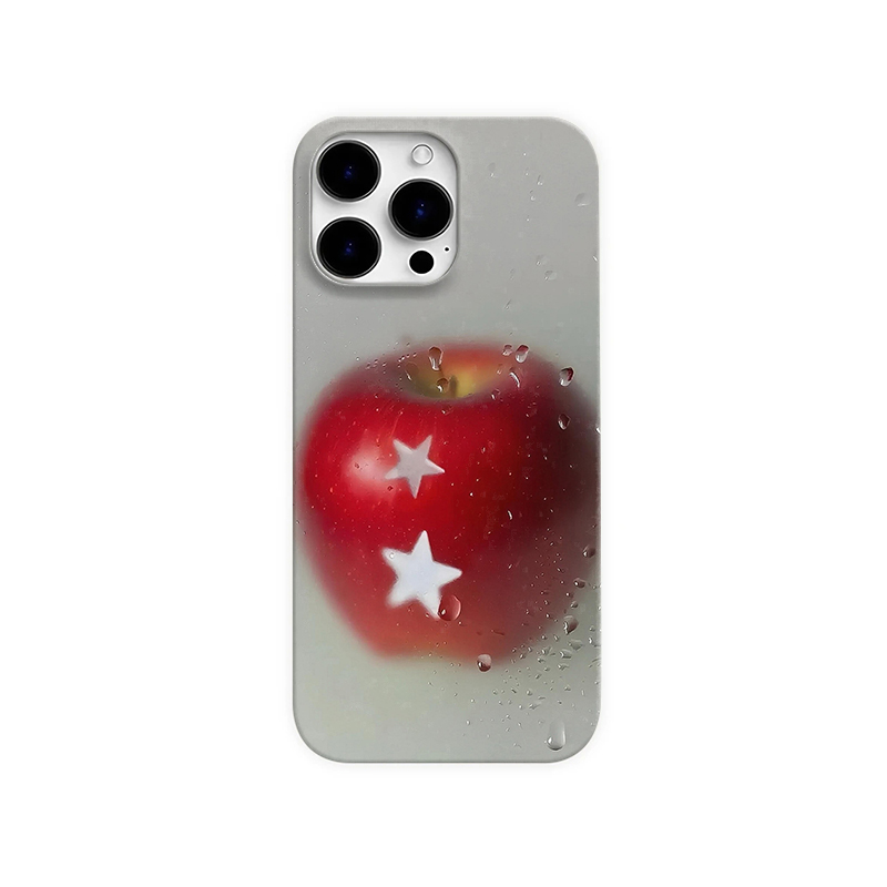红苹果星星适用苹果16promax手机壳15/14plus小众13/12/11pro个性