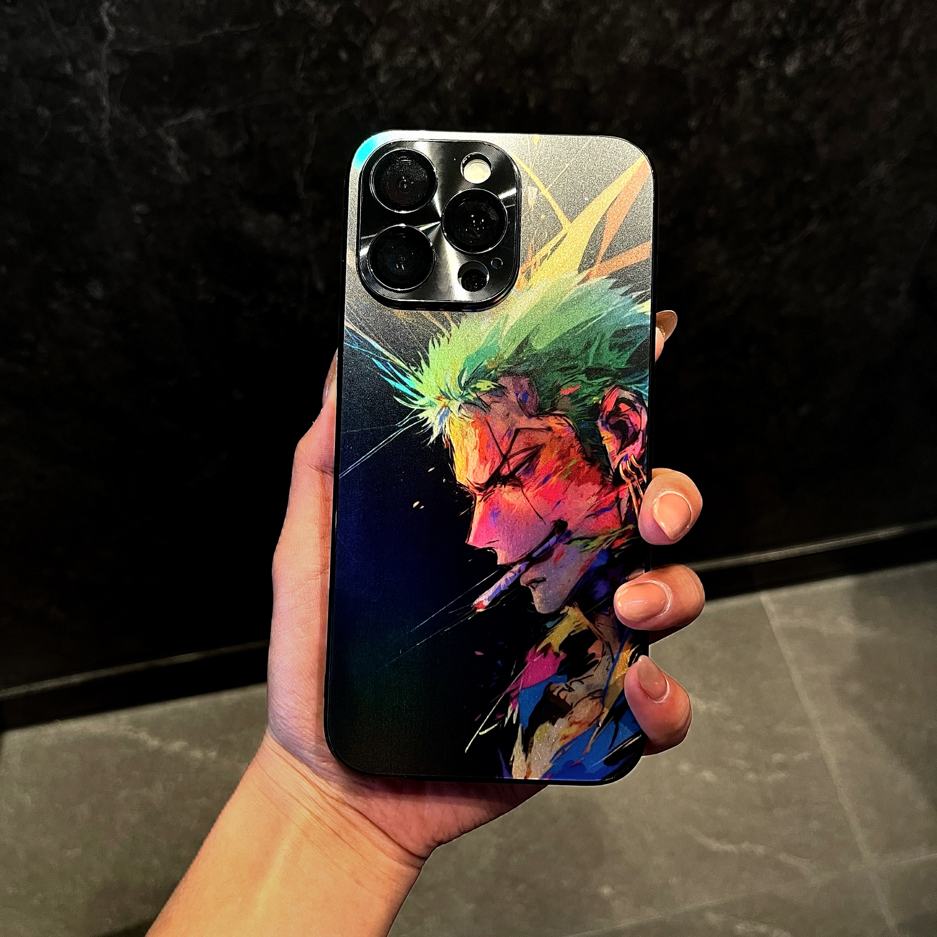 动漫海贼王帅气索隆适用苹果iPhone16promax手机壳防摔15/14潮牌