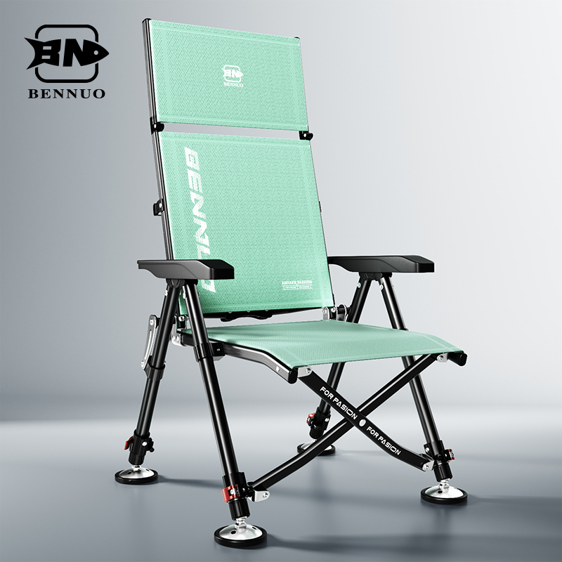 本诺钓椅2025新款欧式超轻折叠便捷钓鱼椅凳多功能全地形户外躺椅