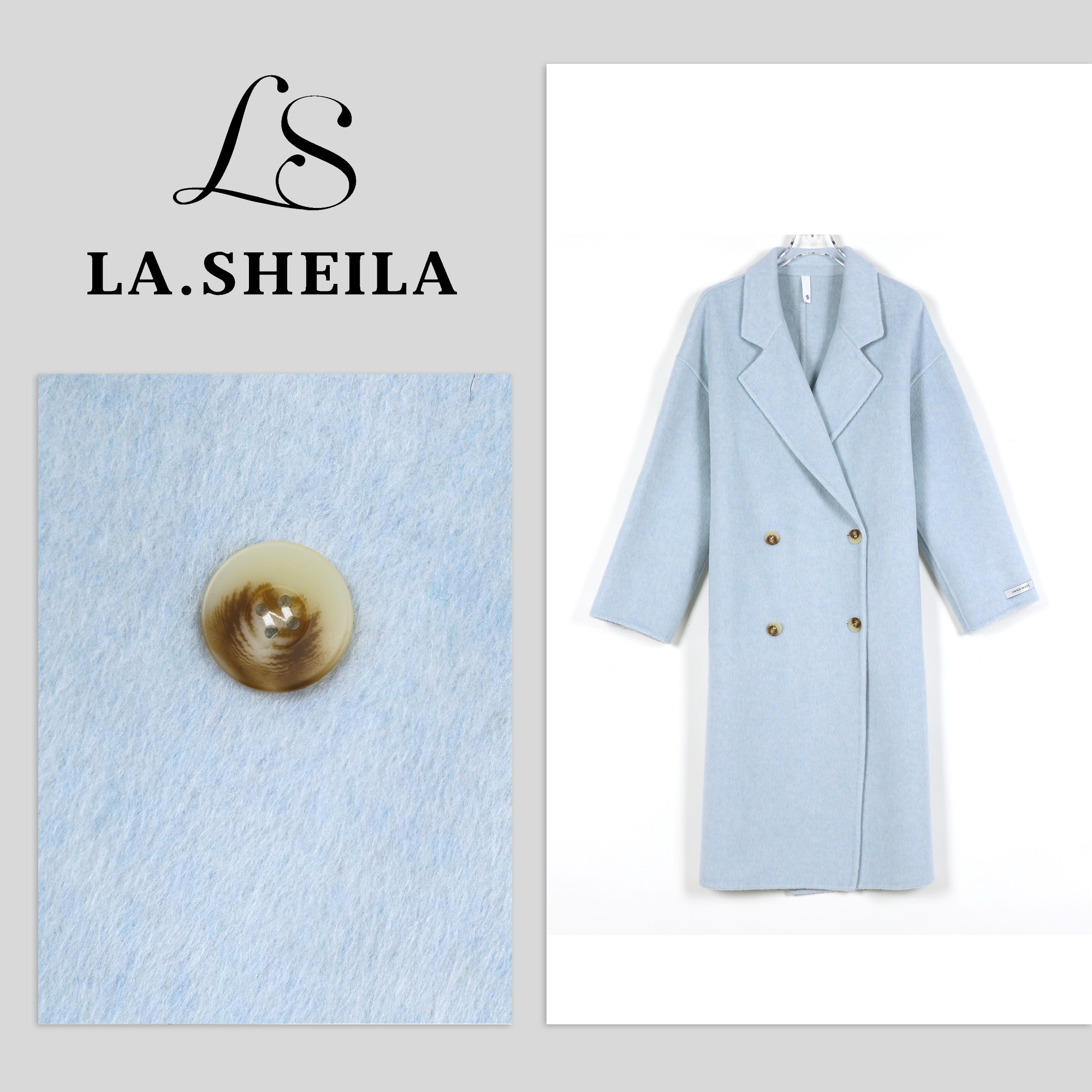LA.Sheila“米兰”高定绵羊毛大衣253-DY/0904-2288