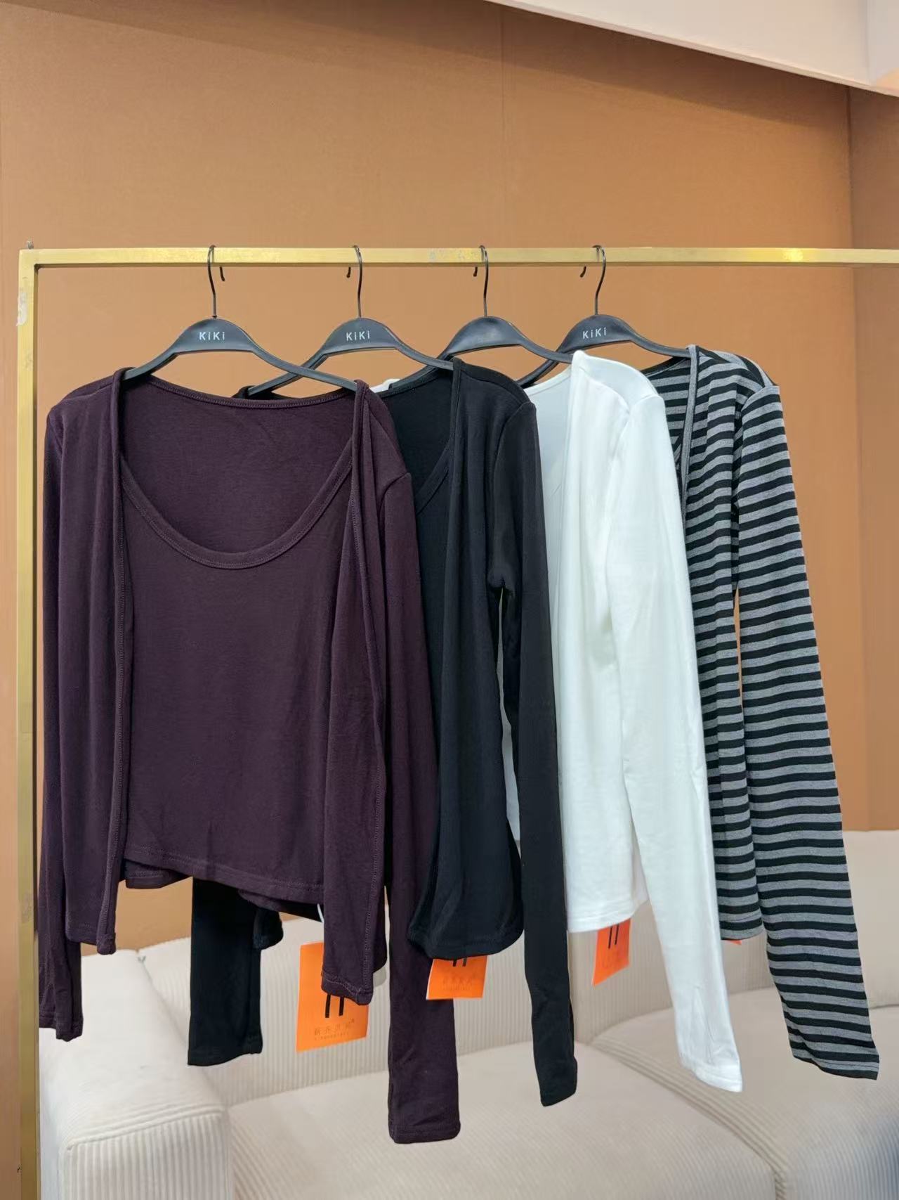 鑫燃Kiki 简约百搭吊带开衫假两件 6011 KIKI