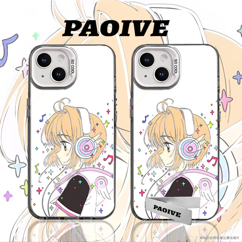 魔卡少女樱适用苹果华为vivoiPhone小米三星防摔彩银手机壳