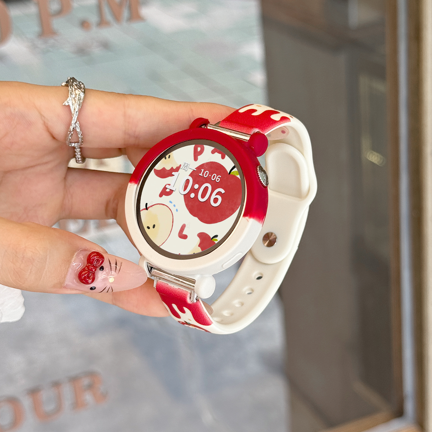 苹果小狗 适用于华为gt5/gt4表带硅胶gt6腕带gt6pro/5pro爆款腕带